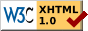 Стандарт XHTML 1.0 соблюдён